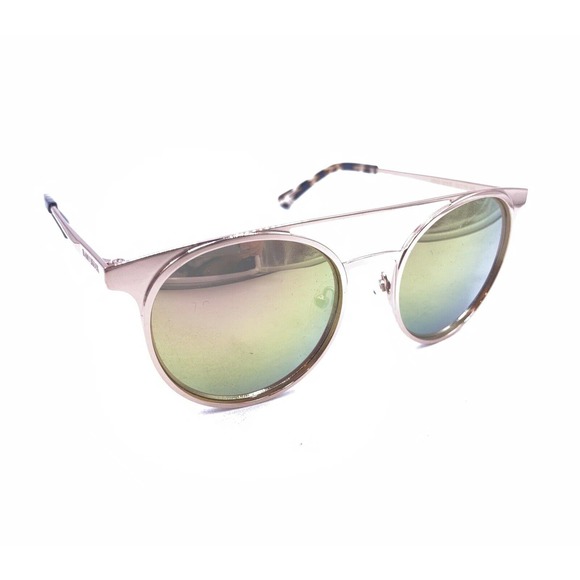 Ramy Brook Rose Gold Metal Round Sunglasses Mirror Gray Lens 52-19 140 Men Women - Picture 1 of 12